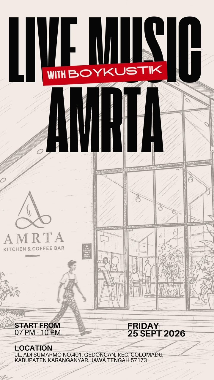 Live Music AMRTA with Boykustik - 25 September 2026