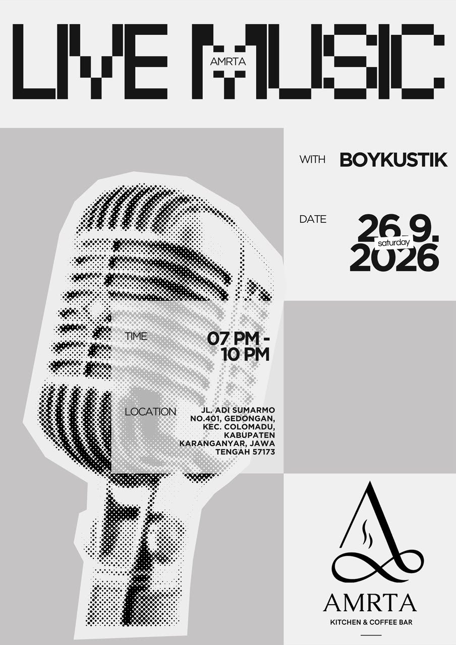 Live Music AMRTA with Boykustik - 26 September 2026